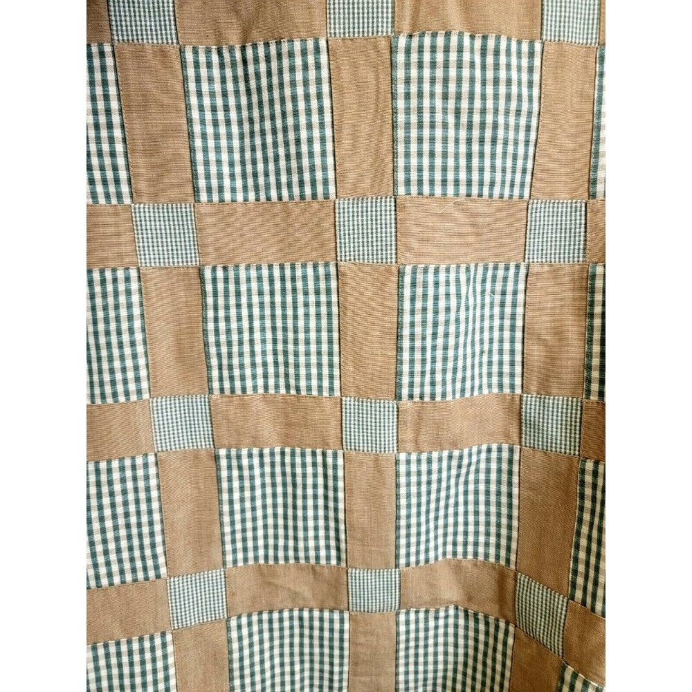 COPY - Quilted Sewn Patchwork Plaids Checker Canvas Fabric  54" W x 5 yards lot - Picture 5 of 12